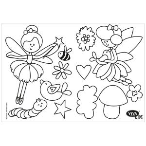 ViVA DECOR Viva KIDS Window Color Set 'Fairy Magic' Viva Decor 800303800 (4042972171971)