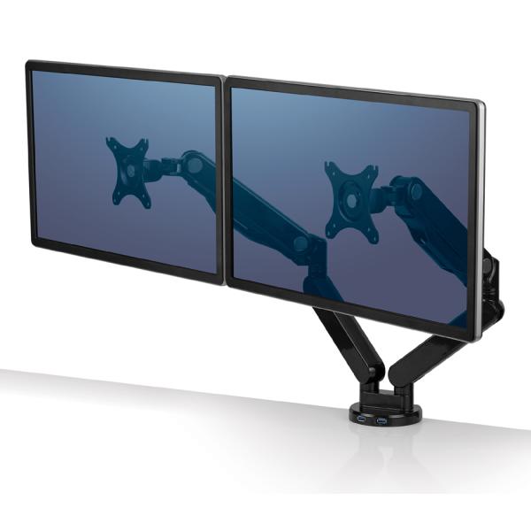 Platinum Series Doppelmonitorarm silber FELLOWES 8056501 (0043859764228)