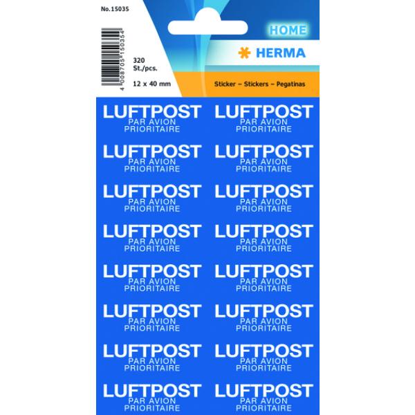 Textetiketten 'EILT SEHR', 12 x 40 mm, rot / weiß HERMA 15036 (4008705150361)