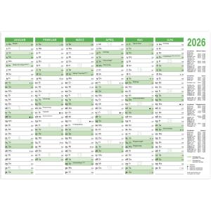 Tafelkalender 2026, DIN A5 quer, 250 g/ qm Karton RNK Verlag 2911/26 (4002871996273)