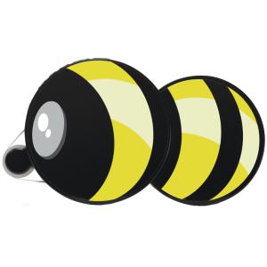 Kleberoller 'Klebebiene', Bienenoptik, wieder ablösbar HERMA 1104 (4008705011044)