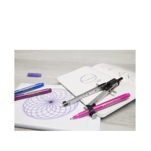 FABER-CASTELL Schnellverstellzirkel, silber / schwarz Faber-Castell 174035 (4005401740353)