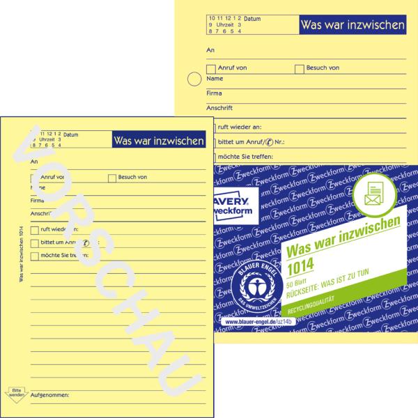 Formularbuch 'Kurzbrief', SD, 1/ 3 A4 AVERY Zweckform 1741 (4004182017418)