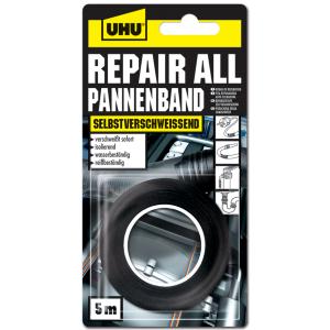 Pannenband repair all, (B)19 mm x (L)5 m, schwarz UHU 46805 (4026700468083)