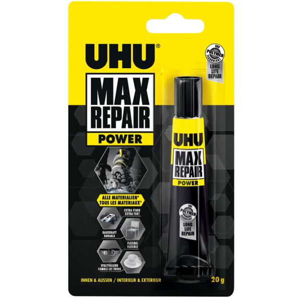 Universal-Klebstoff MAX REPAIR POWER, 8 g Tube UHU 45865 (4026700458657)