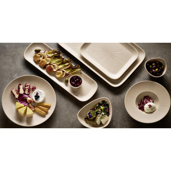 Speiseteller flach NERO, Durchmesser: 210 mm, sand APS 85403 (4004133854031)