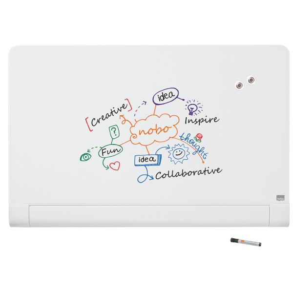 Glas-Magnettafel Impression Pro Widescreen, 85', weiß nobo 1905193 (5028252502139)