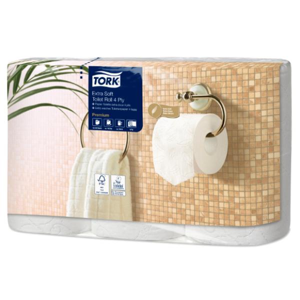 TORK Toilettenpapier, 4-lagig, weiß tork 110406 (7322542286166)
