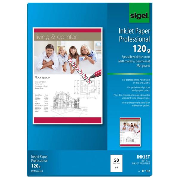 Inkjet-Papier, DIN A4, 95 g/ qm, hochweiß, matt sigel IP288 (4004360991417)