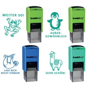 Motivationsstempel Edy 'Pinguin', grün trodat 163235 (0190084632355)