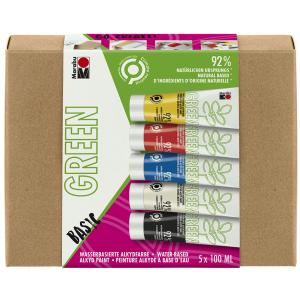 Green Wasserbasierte Alkydfarbe, Basic-Set Marabu 1450000000080 (4007751895417)