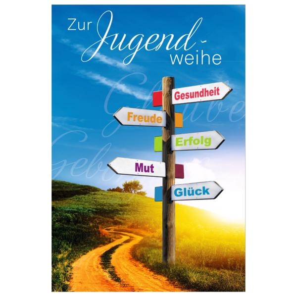 Jugendweihekarte 'Flaschenpost' SUSY CARD 40056852 (4050498339201)