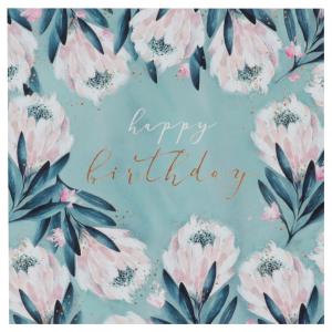 Geburtstagskarte 'Swan lake feathers' SUSY CARD 40057248 (4050498340252)