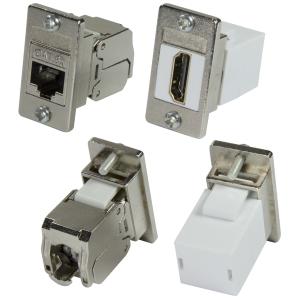 LogiLink Einbauhalterung für Keystone Module, Zinkdruckguss MP0054 (4052792055481)