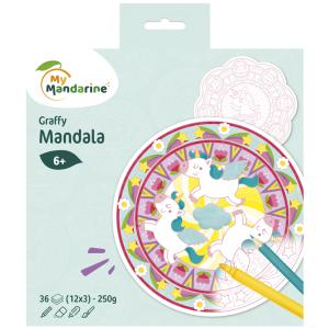 Malbuch 'Graffy Pop Mandala', Magie My Mandarine GY071C (3609510520717)
