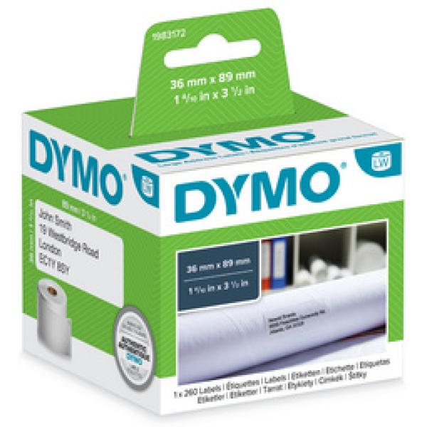 Dymo Etikettenrolle Für Etikettendrucker S0722460 Weiß, 12,0 X 50,0 Mm, 1 X 220 Etiketten (5411313990172)