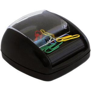 Klammerspender auf Rollen mit Magneten, schwarz pavo 8046621 (8717448046621)