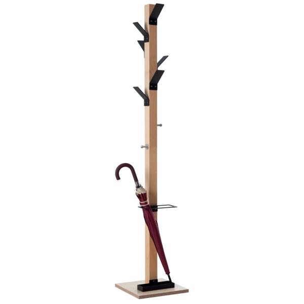 Garderobenständer easyCloth, Schirmhalter, schwarz PAPERFLOW PECPP.01 (3660141260175)