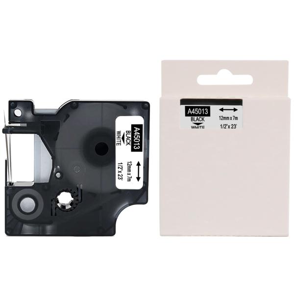 Schriftbandkassette, schwarz/ transparent, 9mm x 7m rillprint 85500 (8712794855002)