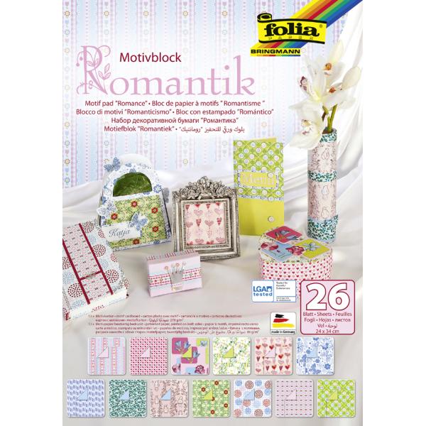 Motivblock 'Romantik', 240 x 350 mm, 26 Blatt folia 46949 (4001868040081)