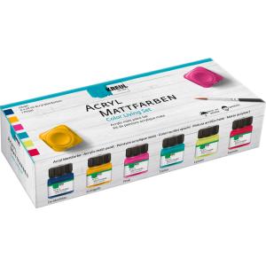 Acryl-Mattfarbe, Color Living-Set 6 x 20 ml KREUL 75601 (4000798122560)