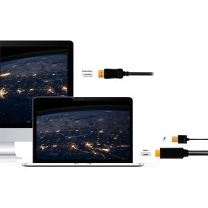 HDMI-Kabel, HDMI-A + USB-A - DisplayPort Stecker LogiLink CH0091 (4052792062304)