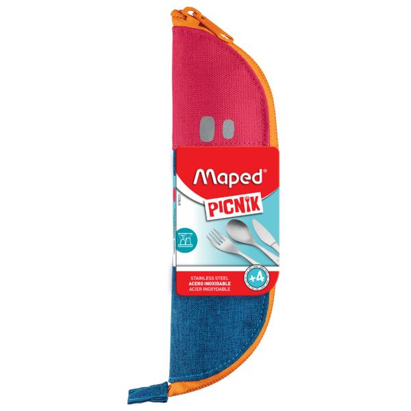 PICNIK Besteck-Set CONCEPT KIDS, Tasche blau Maped 878003 (3154148780038)