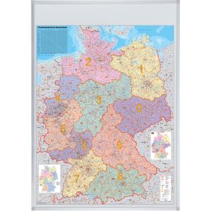 Deutschland Postleitzahlen-Karte, magnethaftend FRANKEN KA440M (4016946001892)