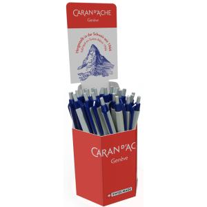 Druckkugelschreiber Eco, blau, 30er Display CARAN D'ACHE 825.297 (7630002356695)