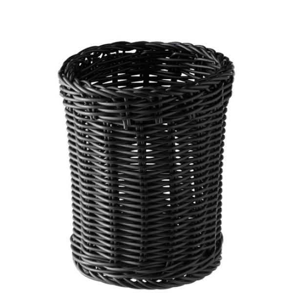 Besteckkorb ECONOMIC, Durchmesser: 120 mm, schwarz APS 40007 (4004133400078)