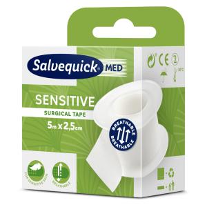 Salvequick MED Fixierpflaster sensitiv, 25mm x 5m CEDERROTH 310366 (7310615927245)