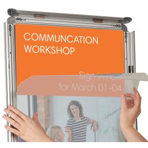 Plakatrahmen Premium Plus, 700 x 1.000 mm, silber nobo 1902209 (5028252193627)