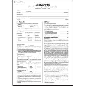 Vordruck 'Mietvertrag', für gewerbliche Räume, A4, SD sigel MV461 (4004360921636)