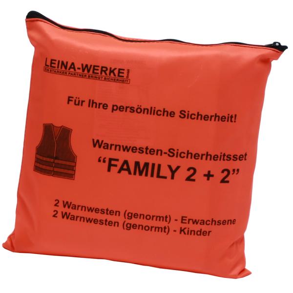 LEINA Pannenwesten/ Warnwesten-Set 'Family 2+2', orange REF 13122 (4011166131220)