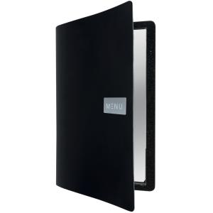 Speisekarten-Mappe ROYAL, DIN A4, aus Leder, schwarz Securit MC-LRA4-ROBL (8719075284049)
