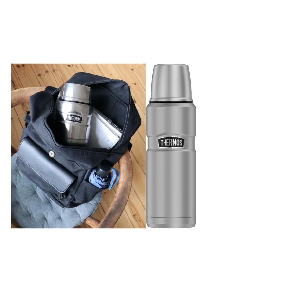 Isolierflasche STAINLESS KING, 0, 47 Liter, rot THERMOS 4003.248.047 (5010576903877)