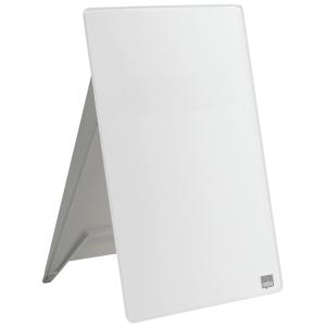 Glas Notizboard Diamond A4, weiß aufstellbar NOBO 1905173 (5028252501934)