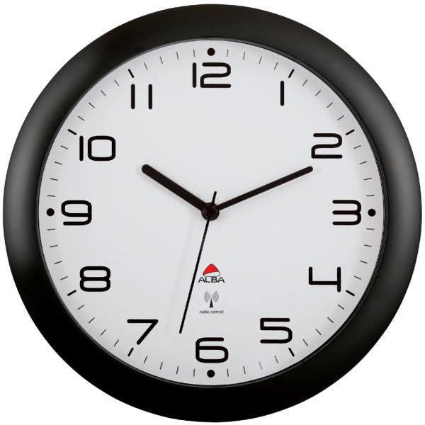 Funkwanduhr 'HORNEWRC N', schwarz, Durchmesser: 300 mm ALBA (3129710014309)