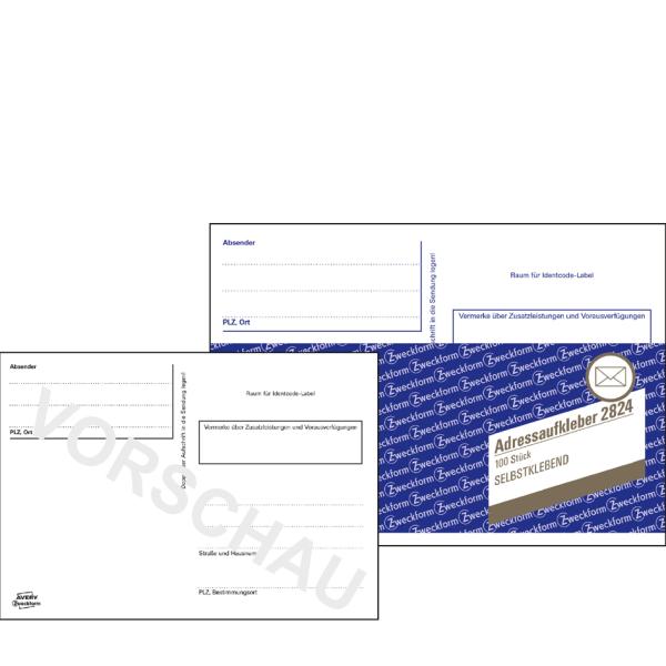 AVERY Zweckform Adressaufkleberheft selbstklebend DIN A6 10 Blatt