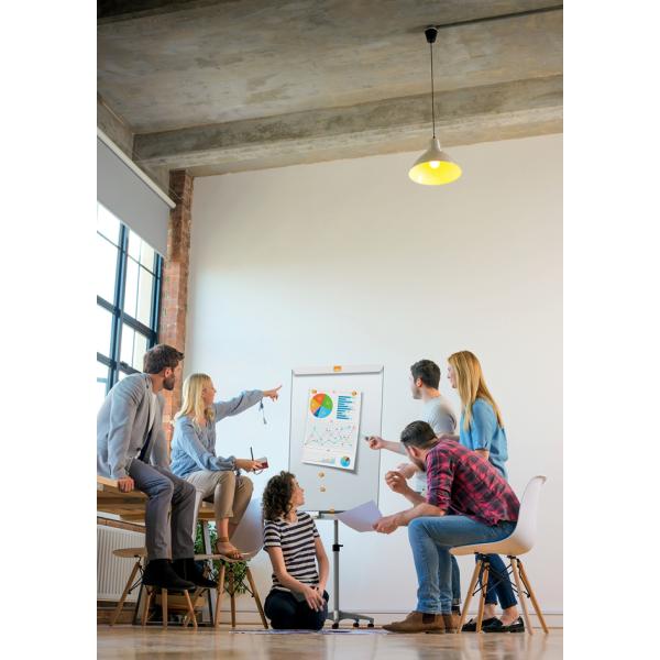 Flipchart Mobil Stahl Nano Clean, magnethaftend, weiß nobo 1902386 (5028252250177)