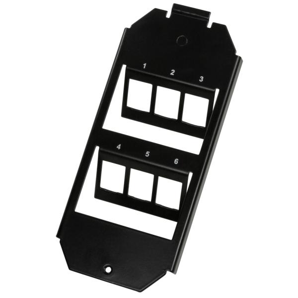 LogiLink Bodentankhalter, 3-fach, für 6 Keystone Module NK4060 (4052792061475)