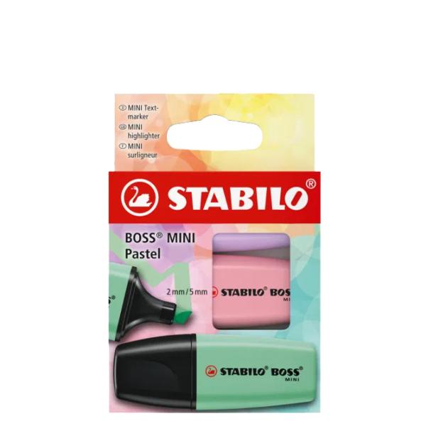 Stabilo Boss Mini Pastellove Textmarker Farbsortiert, 6 St. 07/6-2-01 (4006381616928)