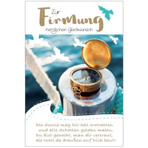 Firmungskarte 'Kompass' SUSY CARD 40047225 (4050498316240)