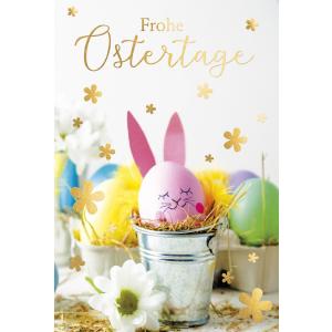 Oster-Grußkarte 'Hasenei im Eimer' SUSY CARD 40051604 (4050498326652)