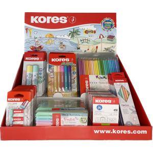 Thekendisplay Pastell-Serie, Karton-Display, bestückt Kores DP-40029 (4045257400292)