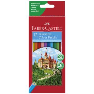 FABER-CASTELL Hexagonal-Buntstifte CASTLE, 24er Kartonetui Faber-Castell 120124 (7891360580065)
