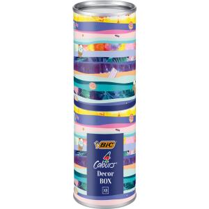 BIC Kugelschreiber 4 Colours, 8er Metallbox Bic 506391 (3086123593664)