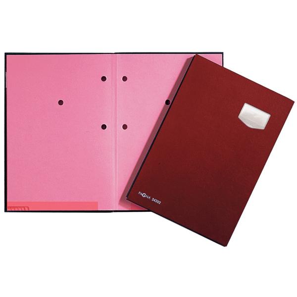 Unterschriftenmappe 'DE LUXE', DIN A4, 20 Fächer, blau PAGNA 24202-02 (4013951000988)