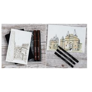 Fineliner PIN 01200 GC, light grey uni-ball (4902778230763)