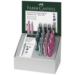 FABER-CASTELL Druckkugelschreiber POLY BALL XB, Display Faber-Castell 241112 (4005402411122)